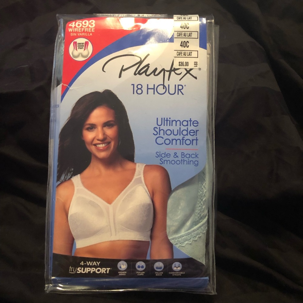 NIB, Playtex 18 Hour Bra, Soft mint blue, Size 40C